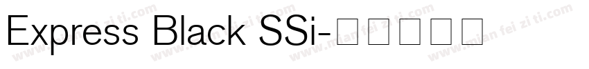 Express Black SSi字体转换